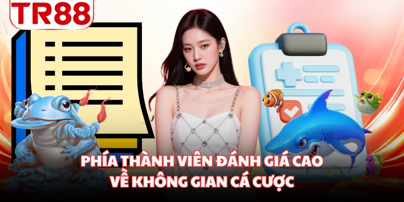 Phía thành viên đánh giá cao về không gian cá cược