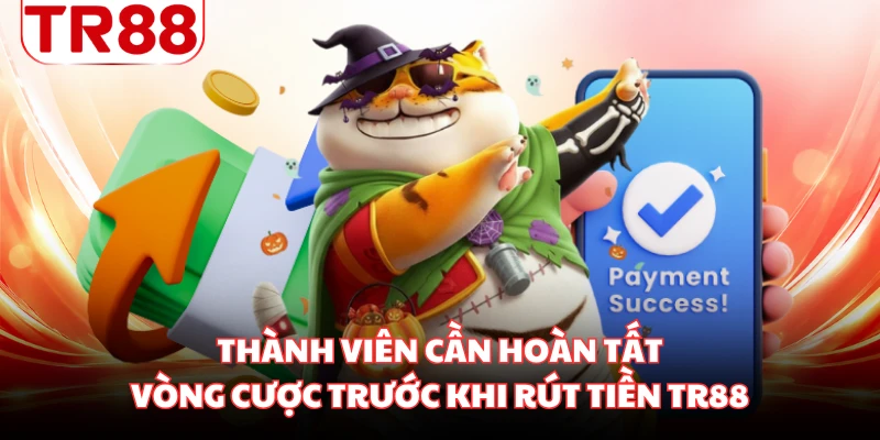Thành viên cần hoàn tất vòng cược trước khi rút tiền TR88